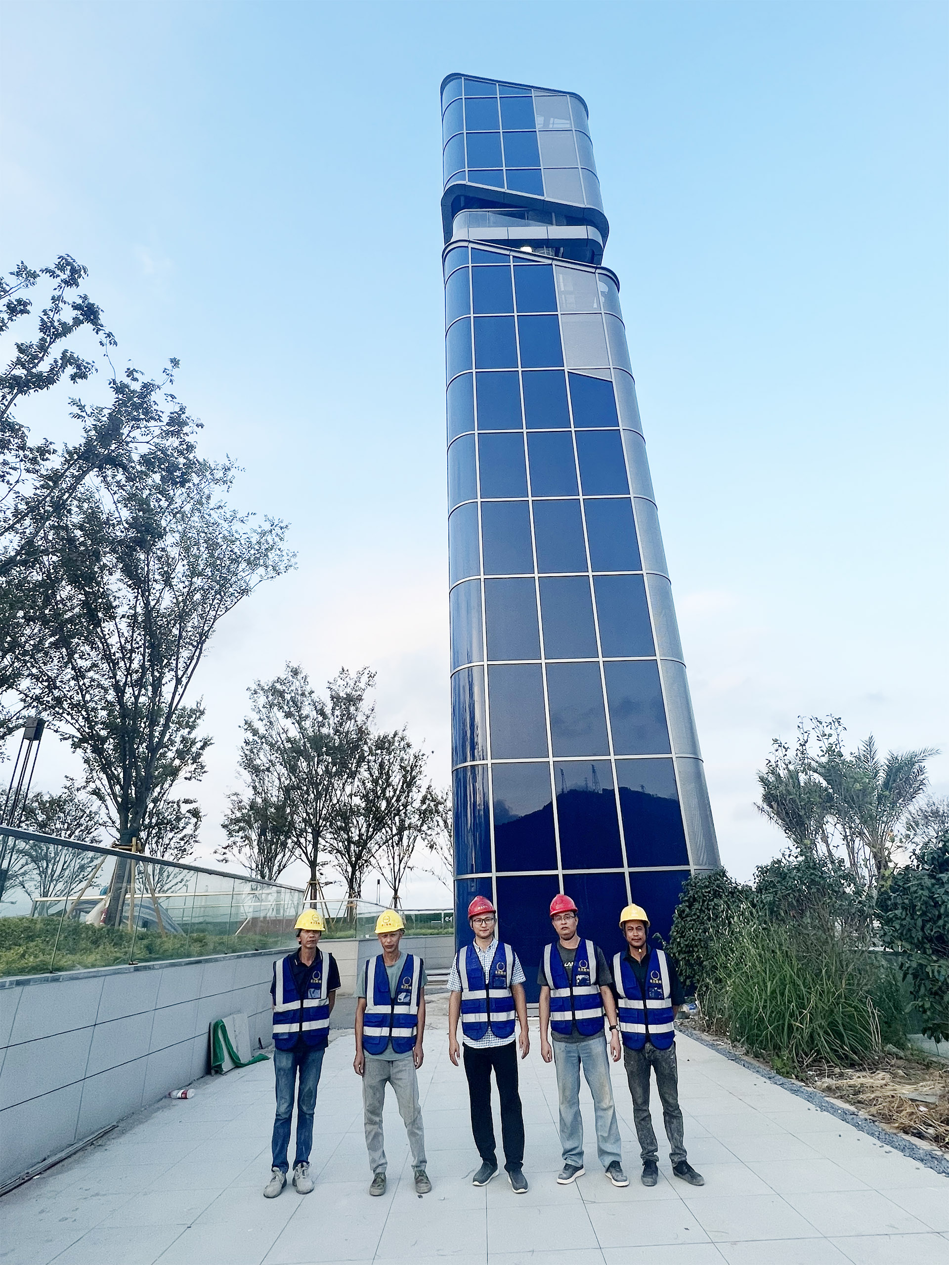 溫州中交科創園觀光塔光伏幕墻圖