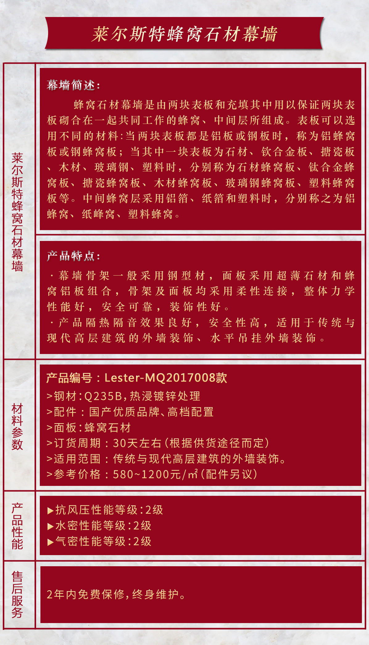 萊爾斯特蜂窩石材幕墻_圖7